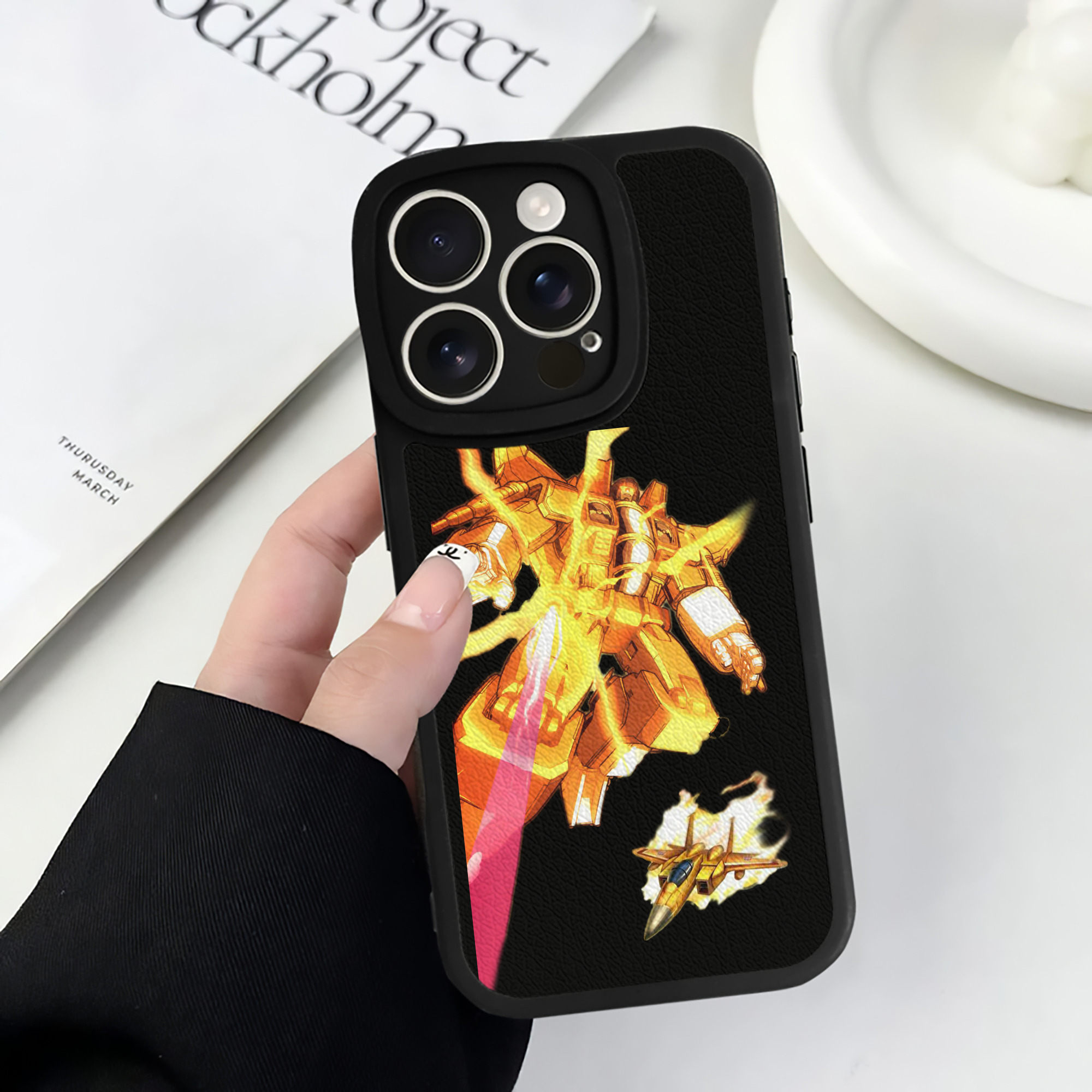 （画像用）  【iPhone 16シリーズ対応】シリコンスマホケース（レザー調） 材質：シリコン